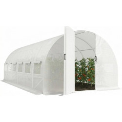 Outsunny Invernadero de Exterior 6x3x2 m Invernadero de Túnel con Puerta con Bisagras
