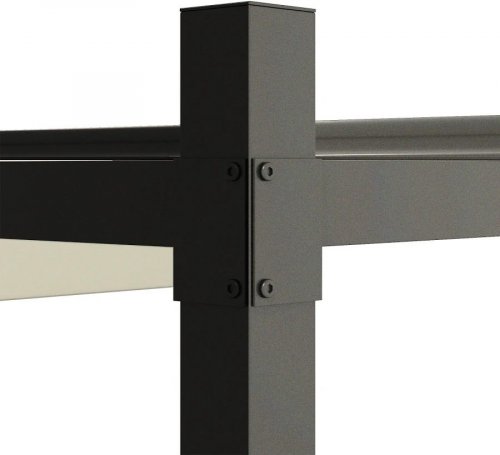 Outsunny Pérgola de jardín exterior 3x3 m con techo retráctil y fijación magnética