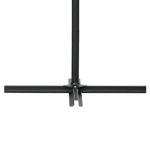 Outsunny Sombrilla De Jardín 296x296x265 Cm Inclinable Con Manivela Base Cruzada