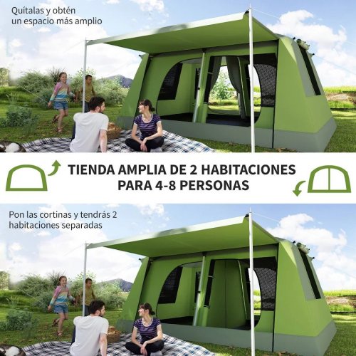 Outsunny Tienda de Campaña Familiar