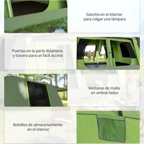Outsunny Tienda de Campaña Familiar