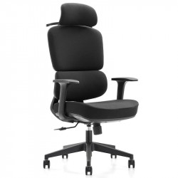Owlotech Prestige Silla Escritorio Ergonómica Negra
