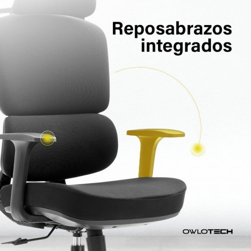 Owlotech Prestige Silla Escritorio Ergonómica Negra
