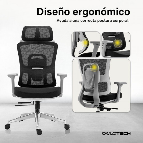 Owlotech Summit Silla Escritorio Ergonómica Negra