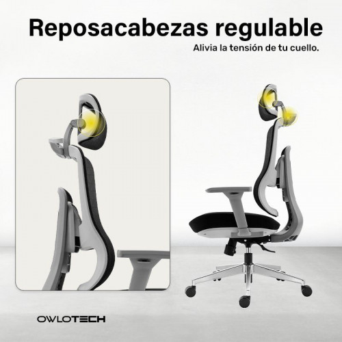 Owlotech Summit Silla Escritorio Ergonómica Negra