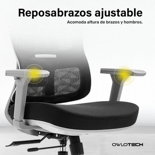 Owlotech Summit Silla Escritorio Ergonómica Negra