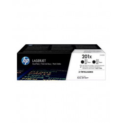 Pack 2 cartuchos de Tóner originales HP LaserJet 201X Alta capacidad negro (CF400XD)