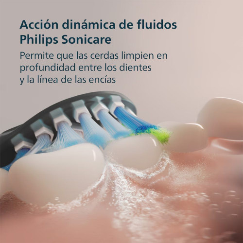 Pack 2 cepillos de dientes eléctricos Philips Sonicare DiamondClean 9000, tecnología sónica, sensor de presión, 4 modos, 2 intensidades, conectado Blanco y negro