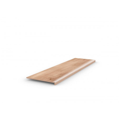 Pack de 2 peldaños gres porcelánico Harmony Zaragoza efecto madera natural 120x32cm espesor 50mm ARTENS