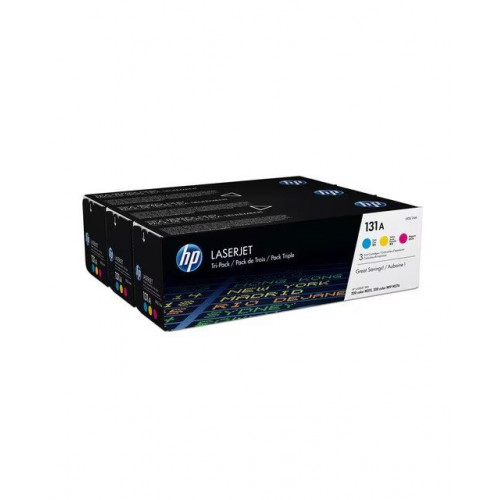 Pack de 3 tóner originales HP LaserJet 131A tricolor (U0SL01AM)