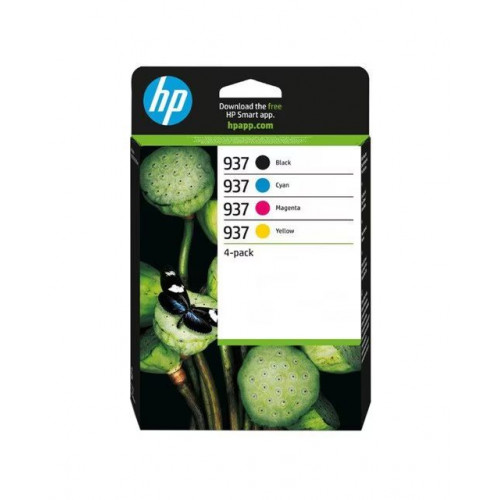 Pack de 4 Cartuchos de tinta original HP 937 multicolor (6C400NE)