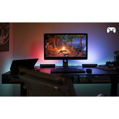 Pack doble barra negra de luces Philips Hue Play White and color ambiance