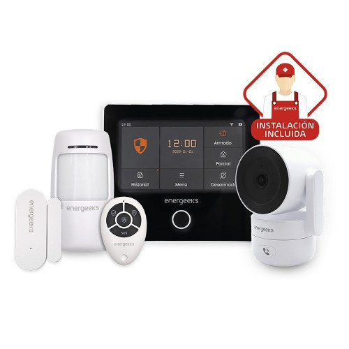 Pack especial: Instalación básica + Alarma Wifi+GSM + Cámara Wifi DUAL interior