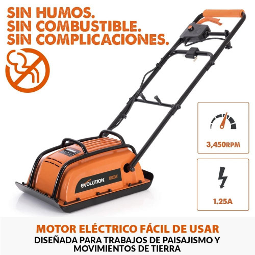 Pack Evolution - Placa Vibratoria Compactadora Eléctrica Evolution H320-E + Placa de Pavimentación para Compactadora
