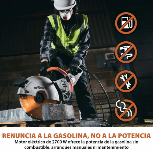 Pack Evolution - Sierra de Hormigón Eléctrica 350 mm R350DCT y Disco Diamantado Premium + Deposito de Agua Manual 15L