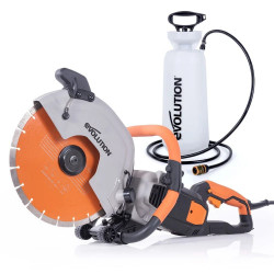 Pack Evolution - Sierra de Hormigón R300DCT+ Hoja de Diamante Premium de 300mm y Depósito de Agua Manual de 15L