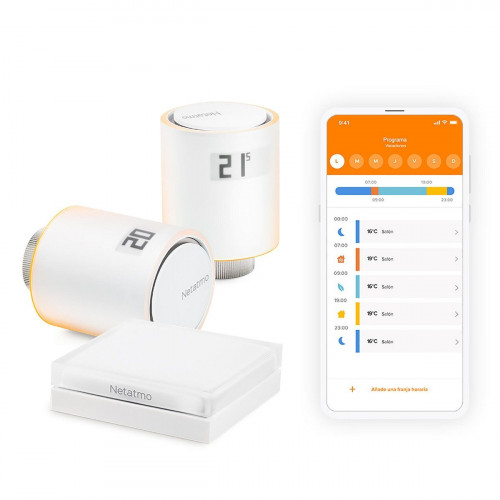 Pack inicio 2 válvulas termostáticas inteligentes NETATMO