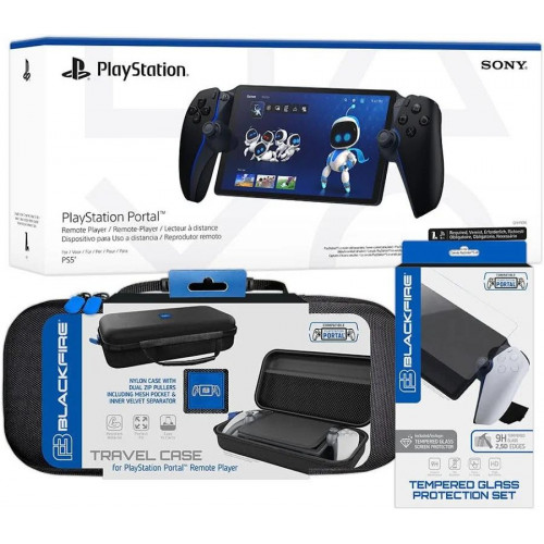 Pack PS Portal Black+ Estuche + Protector
