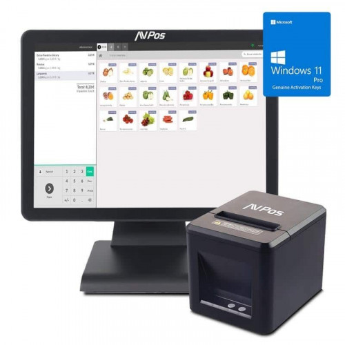PACK TPV AVPOS K2000 15 I3 8GB 128GB
