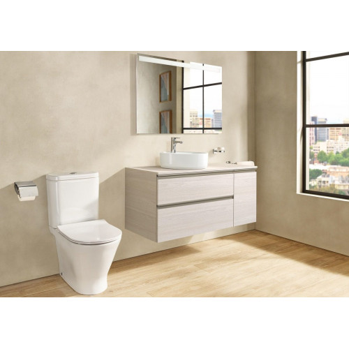 Pack WC ROCA Legacy Confort con tapa amortiguada blanco