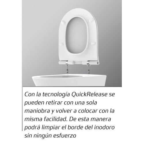 Pack WC ROCA Legacy Confort con tapa amortiguada blanco