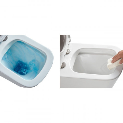 Pack WC SENSEA STUDIO con tapa amortiguada blanco