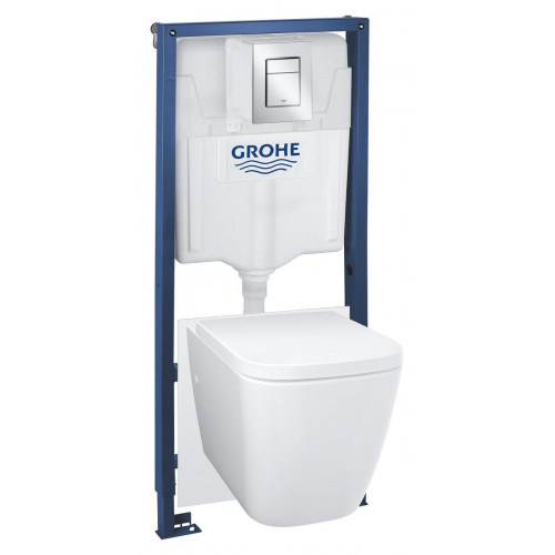 Pack WC suspendido GROHE Clova con tapa amortiguada blanco
