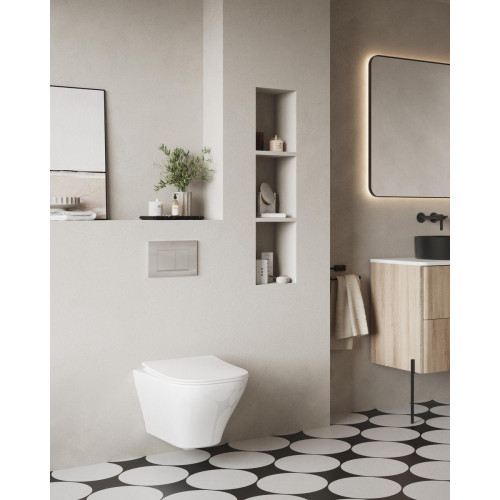 Pack WC suspendido ROCA Adagio con tapa amortiguada