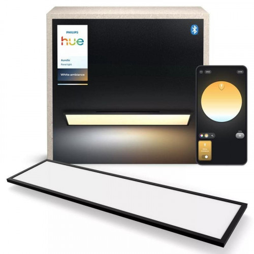 Panel rectangular Philips Aurelle Luz de techo inteligente Bluetooth/Zigbee Negro