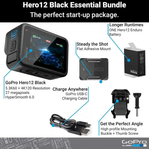 Paquete de Comercio Electrónico Gopro Hero12 Black