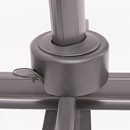Parasol de mástil lateral / excéntrico octogonal de aluminio NATERIAL Avea marrón 287x287 cm