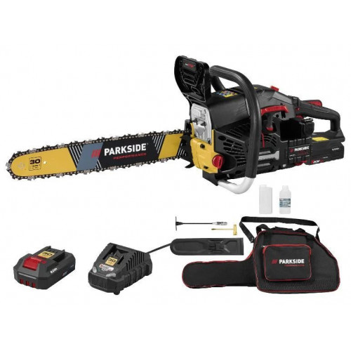 PARKSIDE PERFORMANCE® Motosierra de gasolina con arranque eléctrico 2200 W