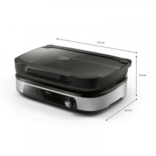 Parrilla eléctrica Philips HD6360/20 ahumador 2400 W superficie 1250 cm²