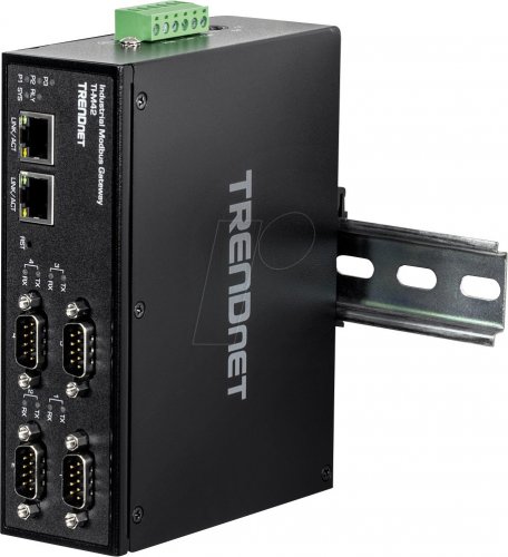 Pasarela Modbus, 4 puertos, RS-232 / RS-422 / RS-485