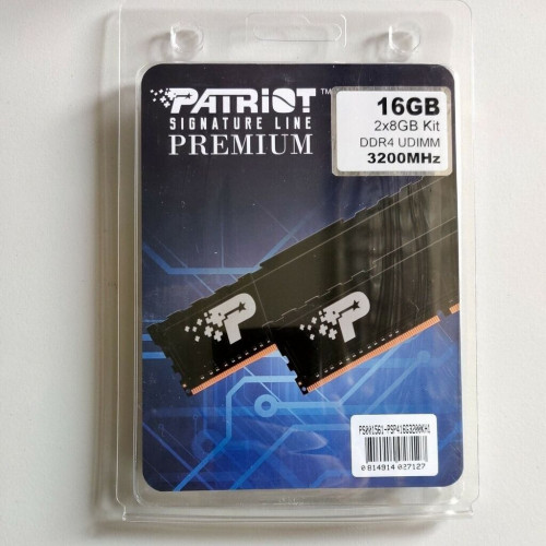 Patriot Signature Line Premium 16GB Kit DDR4-3200 CL22 (PSP416G3200KH1)