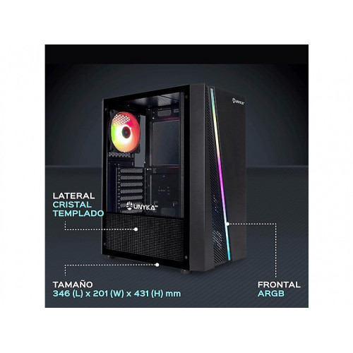PC Gaming - JOYBE COMPUTERS AMD Ryzen 5 5600G / RAM 16 GB / M.2 Nvme 512 GB SSD / Graphics AMD Radeón RX Vega 7, AMD Ryzen™ 5 5600G, 16 GB RAM, 512 GB SSD, Radeon™ RX Vega 7, Windows 11 Pro, Negro