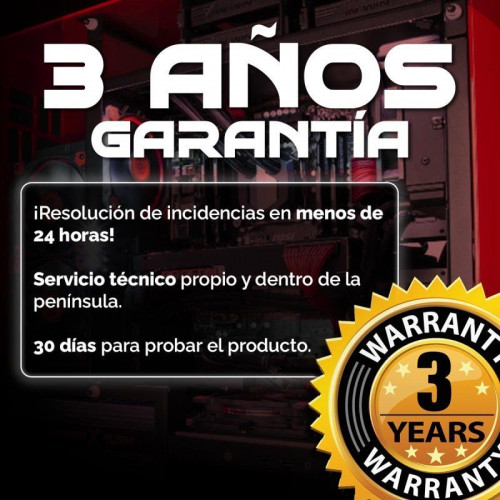 PC Racing Ofimática AMD Ryzen 3 3200G/8GB/1TB + 256GB SSD