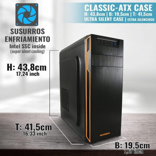 PC Sobremesa GREED Basic 7 Intel Core i5-6500 8GB 240GB SSD Windows 11 Pro WiFi 6