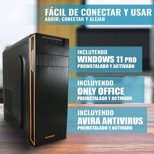 PC Sobremesa GREED Basic 7 Intel Core i5-6500 8GB 240GB SSD Windows 11 Pro WiFi 6