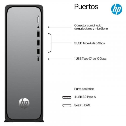 PC Sobremesa HP OmniDesk S03-0010ns Intel Core i3-13100 8GB 512GB SSD UHD 710 Windows 11