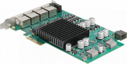 PCI Express Netzwerkkarte Gigabit LAN 4 x RJ45 con PoE+