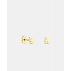 Pendientes baby tous de oro con motivo de oso Dorado