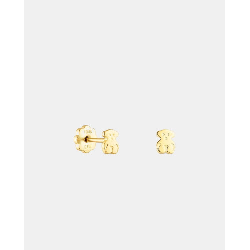 Pendientes baby tous de oro con motivo de oso Dorado