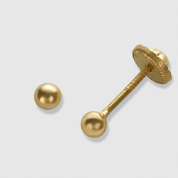 Pendientes de bebé primera puesta de oro Oro