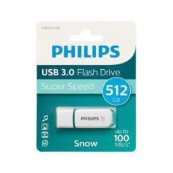 Pendrive Philips Snow USB 3.0 512 GB Blanco / Azul