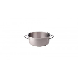 PENTOLE AGNELLI Acciaio Inox Cacerola Baja Inducción Con Dos Asas