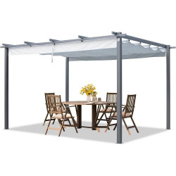 Pérgola 3x4m techo de toldo 400102