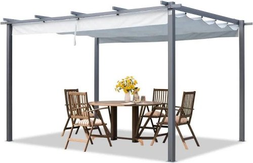 Pérgola 3x4m techo de toldo 400102