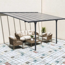 Pérgola adosada ajustable 3x4,4m Modelo premium