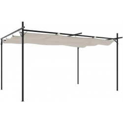 Pérgola con cubierta retráctil Vidaxl